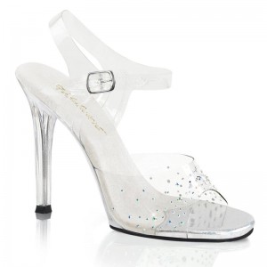 Talons Pleaser Gala-08SD Femme Clear | FRANCE FRYLNHWR