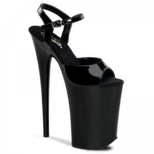 Talons Pleaser Infinity-909 Femme Noir | PARIS FRIQKBNS