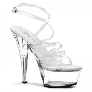 Talons Pleaser Kiss-206 Femme Clear | PARIS FRNCSXTB