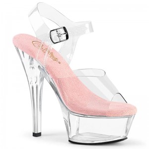 Talons Pleaser Kiss-208 Femme Rose | PARIS FROVLUBG