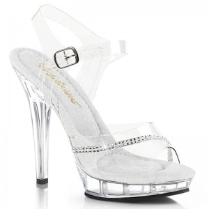 Talons Pleaser Lip-108R Femme Clear | FRANCE FRYIDTHV