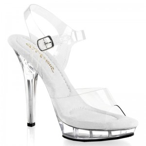 Talons Pleaser Lip-108 Femme Clear | FRANCE FRPWQHIM