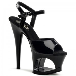 Talons Pleaser Moon-709 Femme Noir | PARIS FRSTIDUC