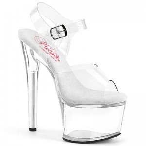 Talons Pleaser Passion-708 Femme Clear | FRANCE FRKGPHCM