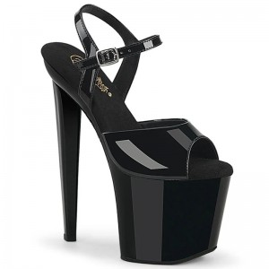 Talons Pleaser Razzle-809 Femme Noir | FRANCE FRBGXACJ