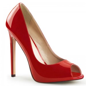 Talons Pleaser Sexy-42 Femme Rouge | FRANCE FRMLJOQA