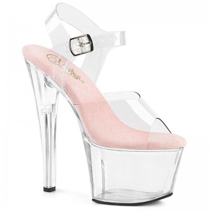 Talons Pleaser Sky-308 Femme Rose | FRANCE FRBHPKAT