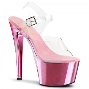 Talons Pleaser Sky-308 Femme Rose | PARIS FRIUKBDO