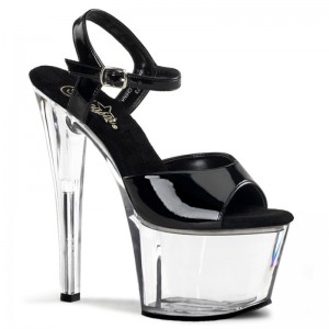 Talons Pleaser Sky-309 Femme Noir | FRANCE FRYKCJEU