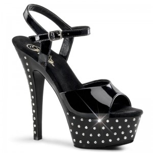 Talons Pleaser Stardust-609 Femme Noir | PARIS FREIZPRB