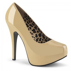 Talons Pleaser Teeze-06W Femme Beige | PARIS FRYCQOGJ