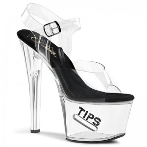 Talons Pleaser Tipjar-708-5 Femme Noir | PARIS FRNAXOYZ