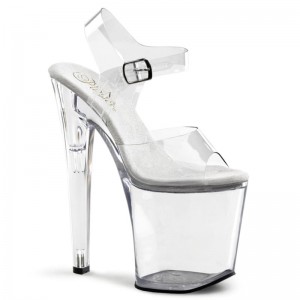 Talons Pleaser Xtreme-808 Femme Clear | PARIS FRJIGNYS