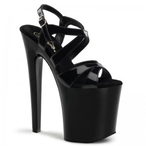 Talons Pleaser Xtreme-872 Femme Noir | FRANCE FRVKCEZR