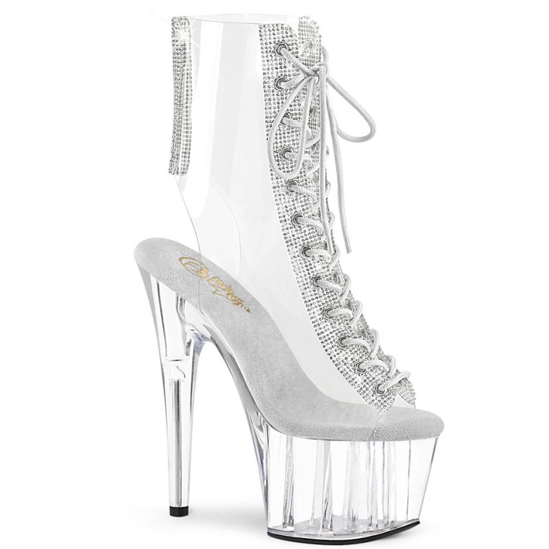 Bottines Pleaser Adore-1016C-2 Femme Clear | FRANCE FRQLIZFD