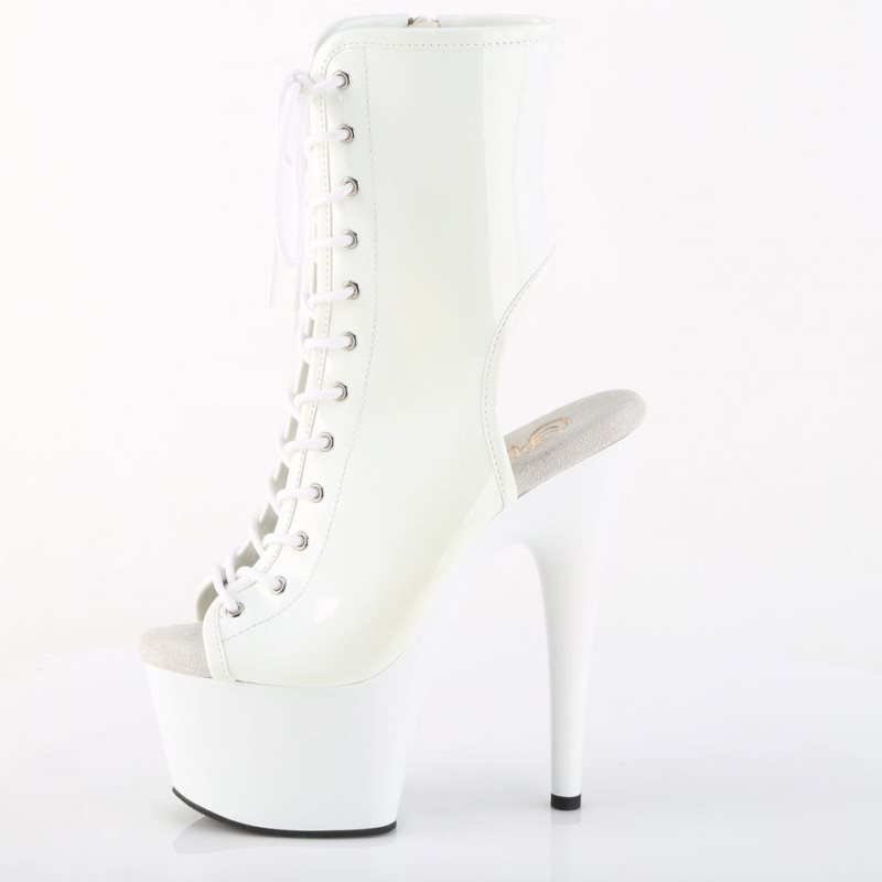 Bottines Pleaser Adore-1016 Femme Blanche | FRANCE FRPVKNTM