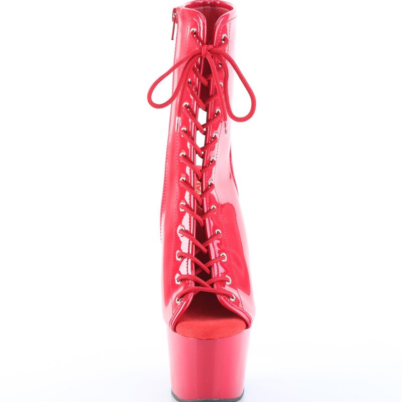 Bottines Pleaser Adore-1016 Femme Rouge | PARIS FRHMDEZB