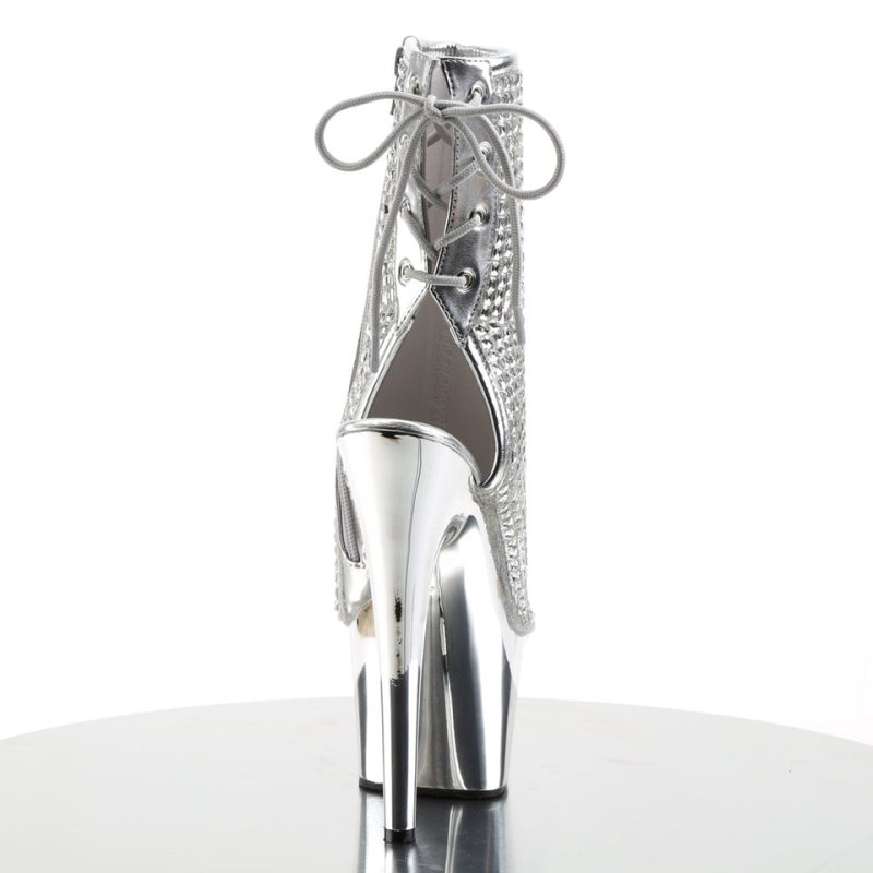 Bottines Pleaser Adore-1018DCS Femme Argent | PARIS FRXZVRLE