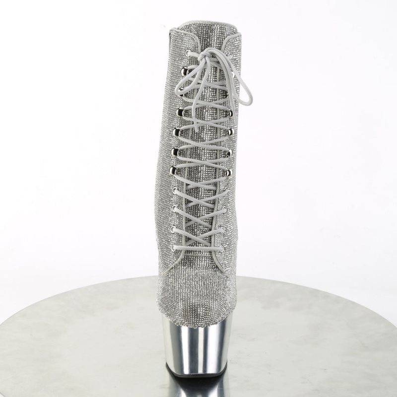 Bottines Pleaser Adore-1020CHRS Femme Argent | PARIS FRLYFADI