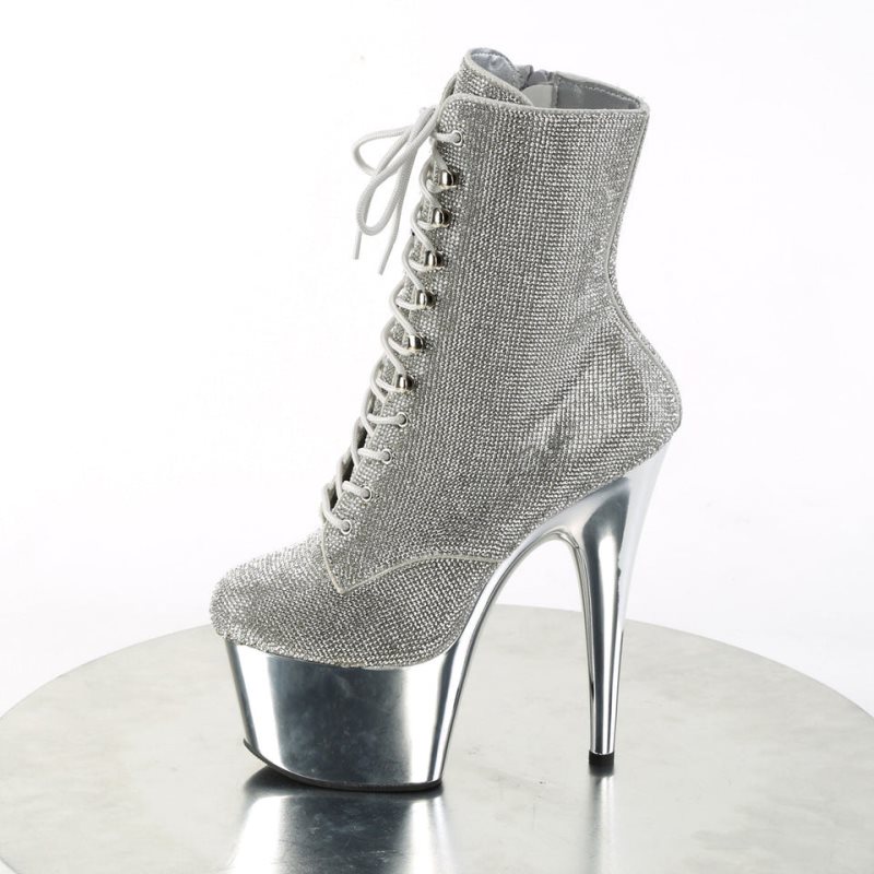 Bottines Pleaser Adore-1020CHRS Femme Argent | PARIS FRLYFADI