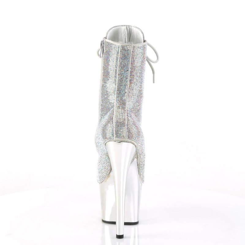 Bottines Pleaser Adore-1020CHRS Femme Multicolore Argent | FRANCE FRPOFMZD