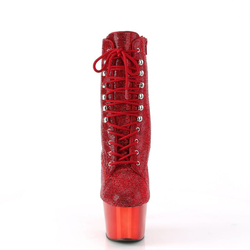 Bottines Pleaser Adore-1020CHRS Femme Rouge | FRANCE FRELTAPH