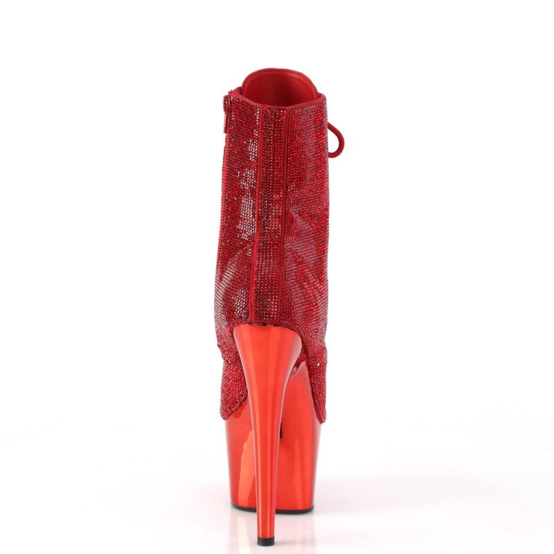 Bottines Pleaser Adore-1020CHRS Femme Rouge | FRANCE FRELTAPH