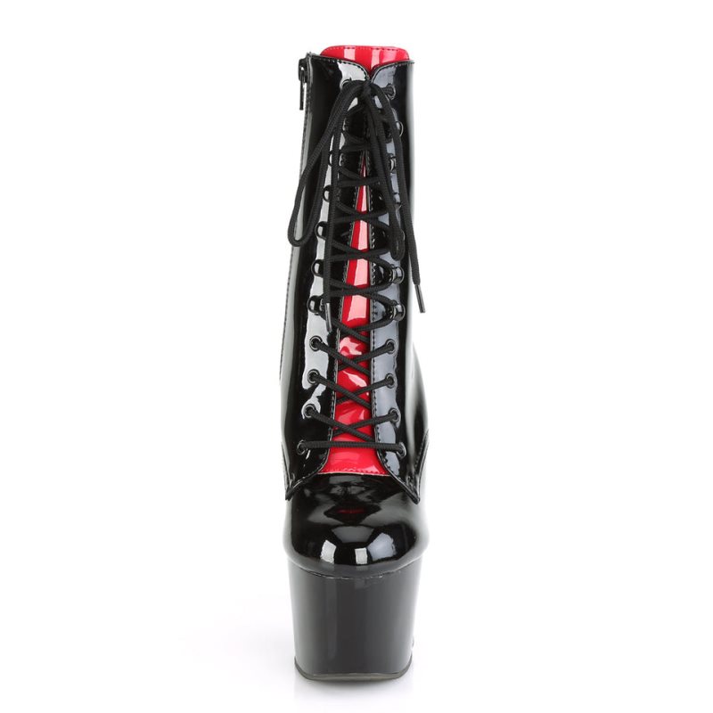 Bottines Pleaser Adore-1020FH Femme Noir Rouge | PARIS FRKVITLM