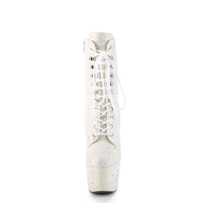 Bottines Pleaser Adore-1020GDLG Femme Blanche | FRANCE FRATMYQS