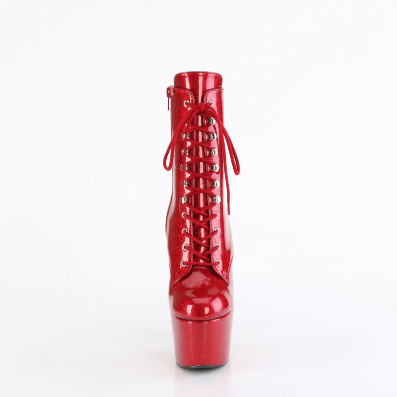 Bottines Pleaser Adore-1020GP Femme Rouge | FRANCE FRNTVLBJ