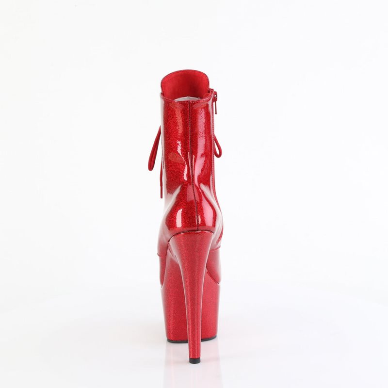 Bottines Pleaser Adore-1020GP Femme Rouge | FRANCE FRNTVLBJ