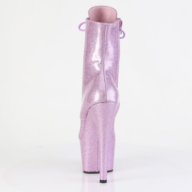 Bottines Pleaser Adore-1020GP Glitter Patent Femme Violette | FRANCE FRWFQXJD