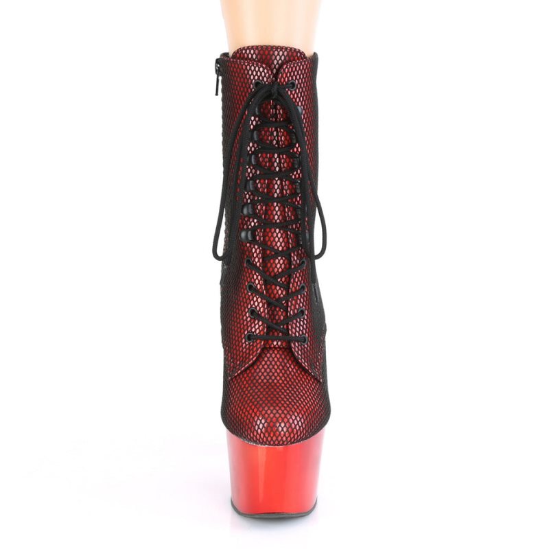 Bottines Pleaser Adore-1020HFN Femme Rouge | PARIS FRNHEWXF