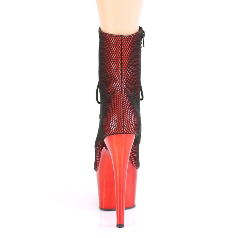 Bottines Pleaser Adore-1020HFN Femme Rouge | PARIS FRNHEWXF