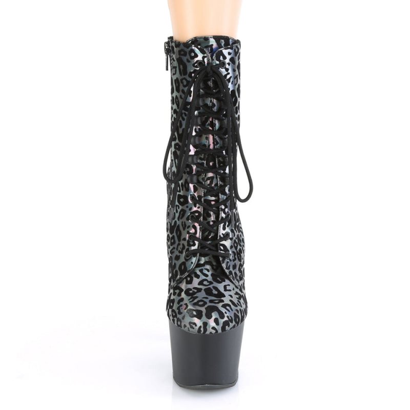 Bottines Pleaser Adore-1020LP Femme Grise Leopard | PARIS FRVCBTDO