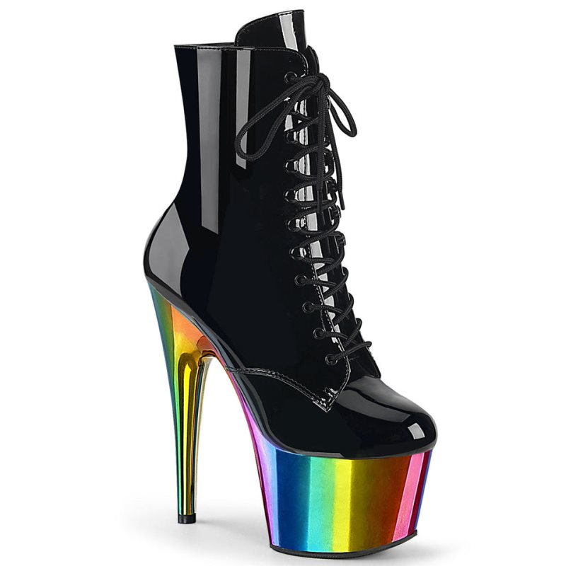 Bottines Pleaser Adore-1020RC Femme Noir Multicolore | FRANCE FRZYJCRX