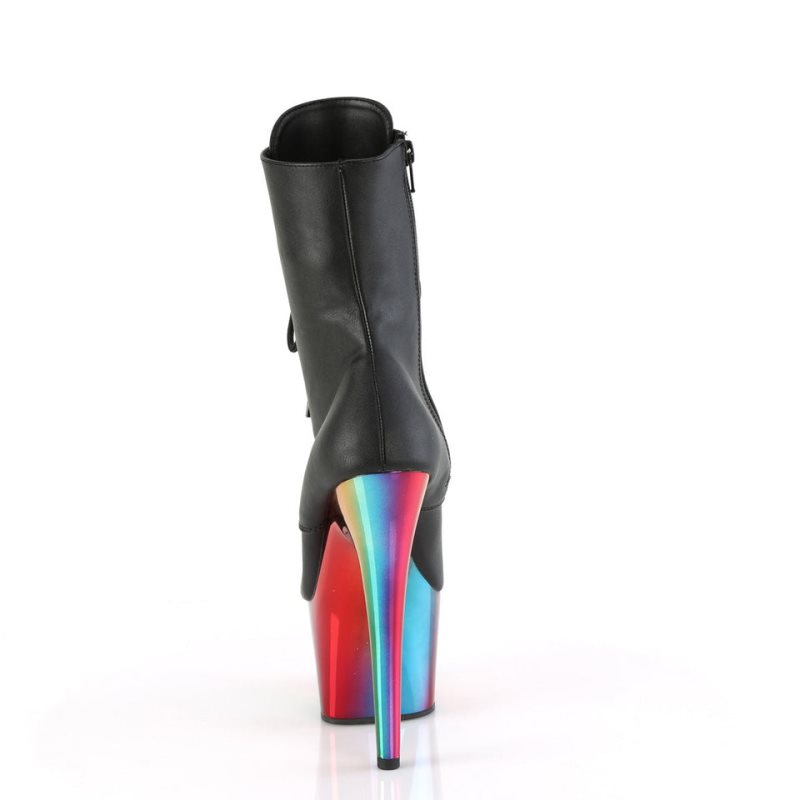 Bottines Pleaser Adore-1020RC Vegan Leather Femme Noir Multicolore | PARIS FRBMLCYK