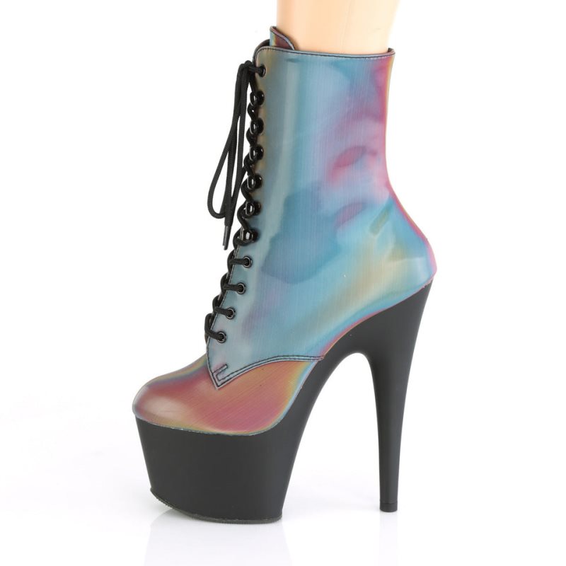 Bottines Pleaser Adore-1020REFL Femme Multicolore Noir | PARIS FRWIAUYF