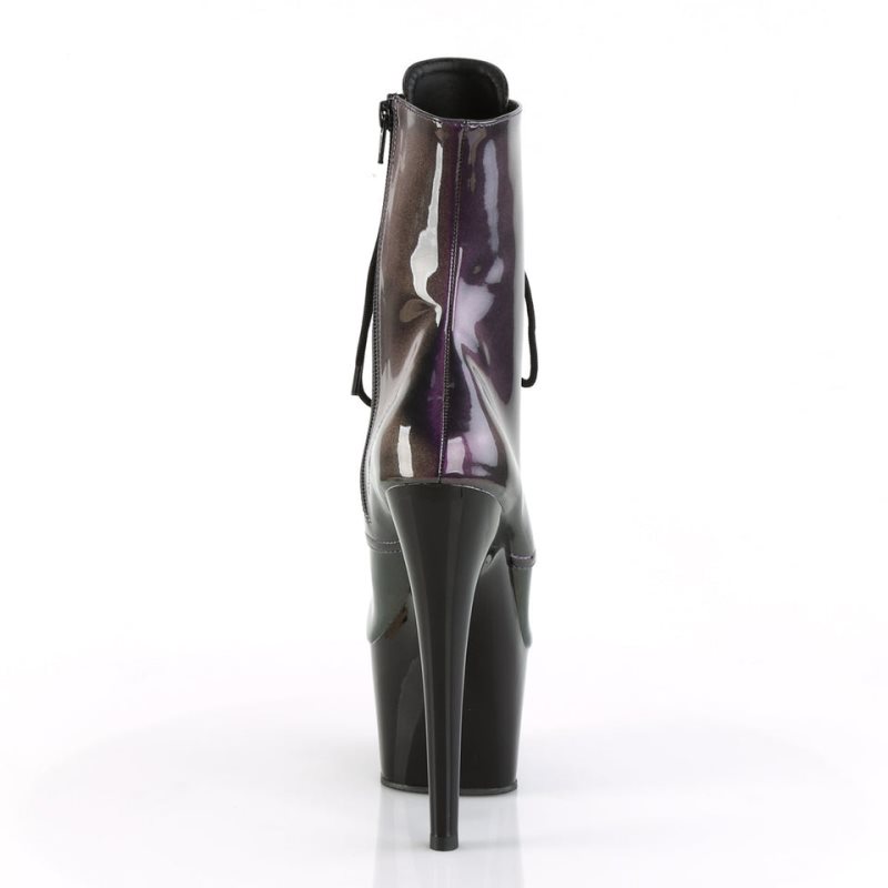 Bottines Pleaser Adore-1020SHG Femme Violette Noir | PARIS FRCYBWHR