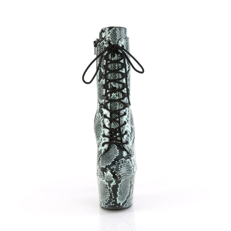 Bottines Pleaser Adore-1020SPWR Snake Femme Vert | FRANCE FREQBGHI