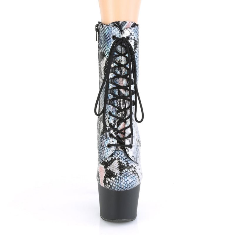 Bottines Pleaser Adore-1020SP Hologram Femme Argent Noir | PARIS FRLDKUSI