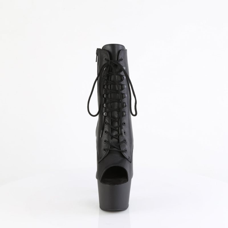 Bottines Pleaser Adore-1021 Leather Femme Noir | FRANCE FRIGPRXQ