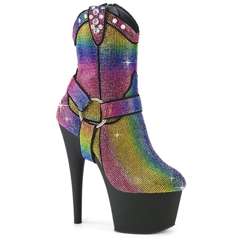 Bottines Pleaser Adore-1029RS Femme Multicolore Noir | FRANCE FRDALWJC