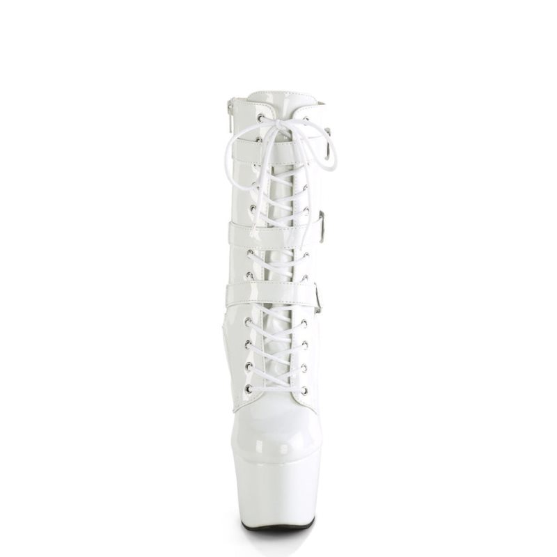 Bottines Pleaser Adore-1043 Femme Blanche | FRANCE FRZKFXMB