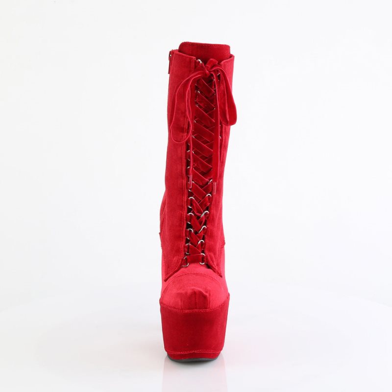 Bottines Pleaser Adore-1045VEL Femme Rouge | PARIS FRNPIFMB