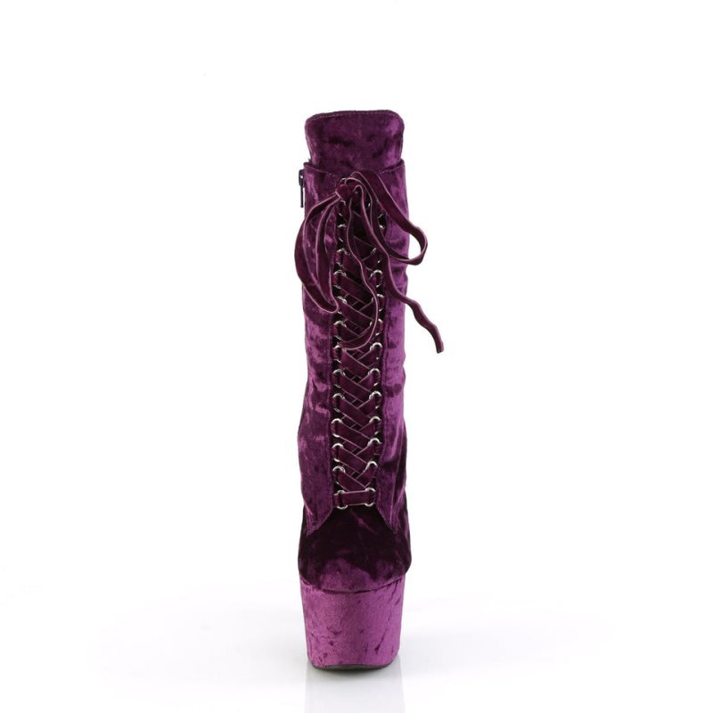 Bottines Pleaser Adore-1045VEL Femme Violette | FRANCE FRXIWZOH