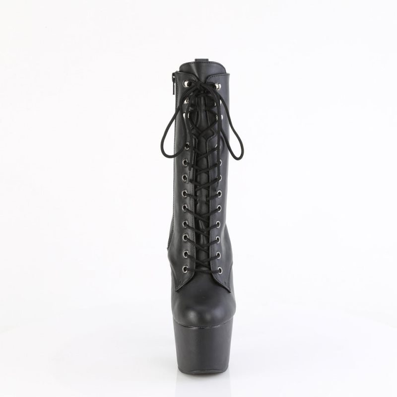 Bottines Pleaser Adore-1049WR Vegan Leather Femme Noir | FRANCE FRVPAGLD