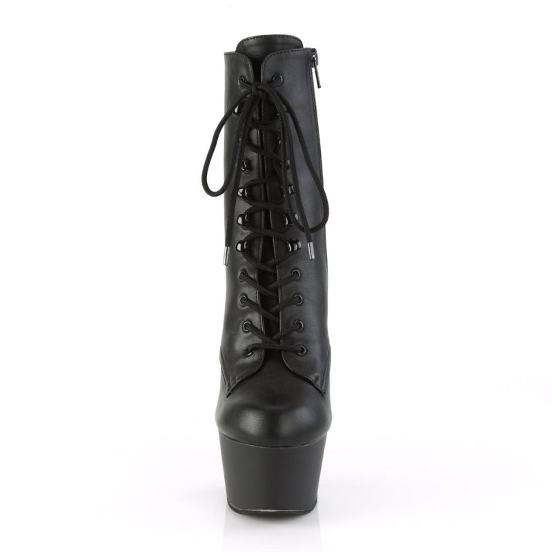 Bottines Pleaser Aspire-1020 Vegan Leather Femme Noir | FRANCE FRCNSJUG