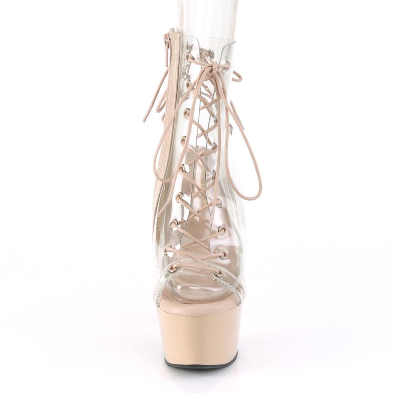 Bottines Pleaser Aspire-600-30 Femme Beige | PARIS FRQAMPDU