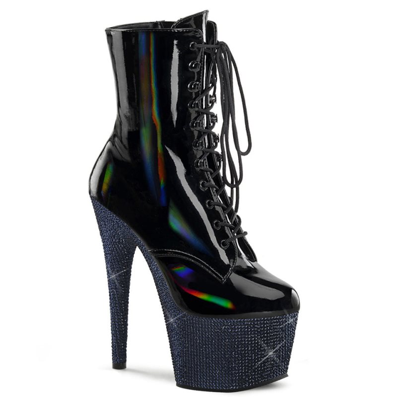 Bottines Pleaser Bejeweled-1020-7 Femme Noir | PARIS FRLEXZBK